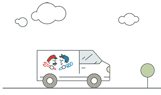 Fix & Flow Van Illustration