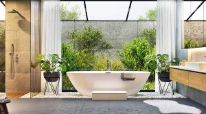 bathtub in natural light