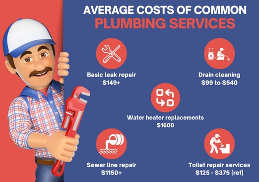 average costs of plumbing services