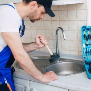 Clogged Kitchen Sink
