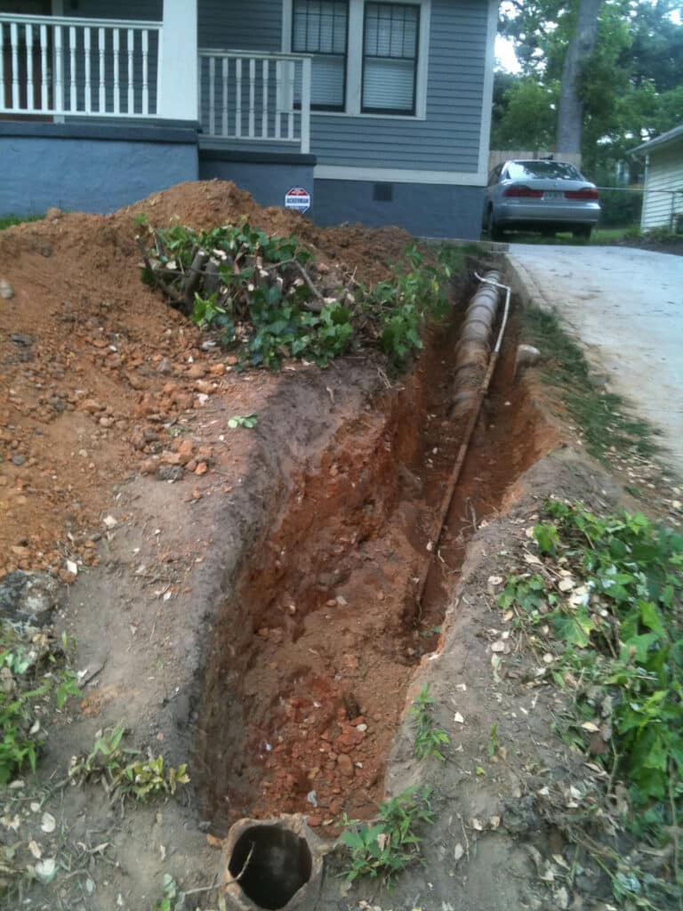 Sewer Line Excavation