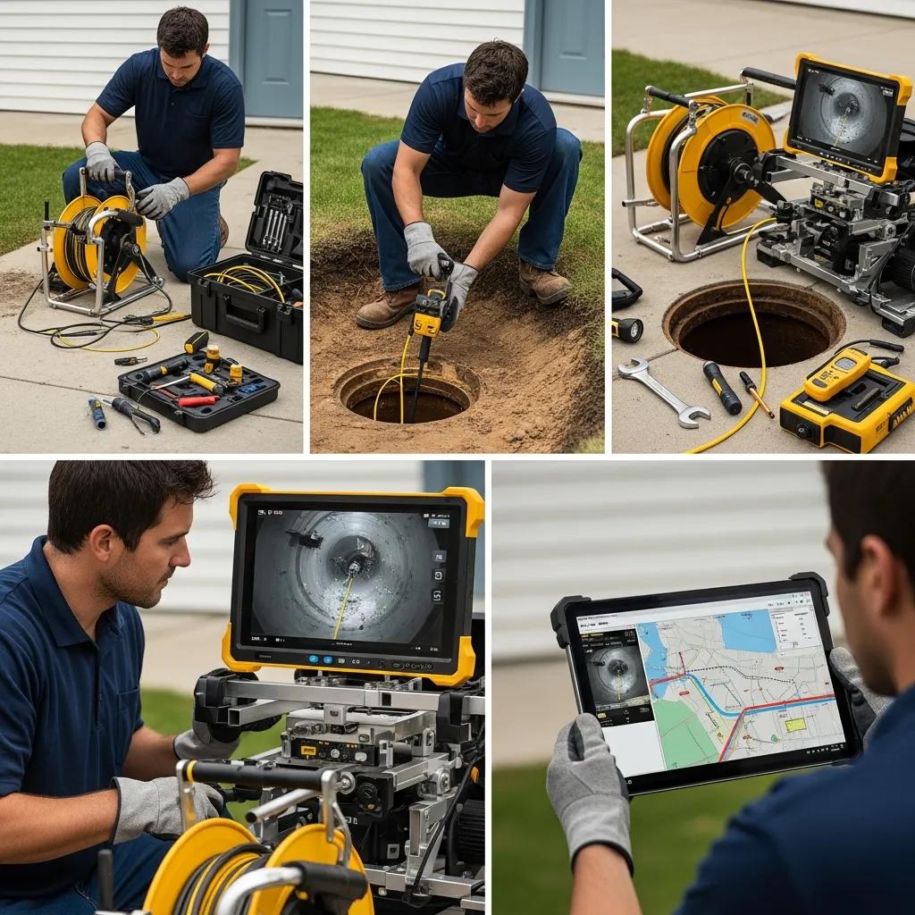 Step-by-step CCTV sewer inspection process in Atlanta