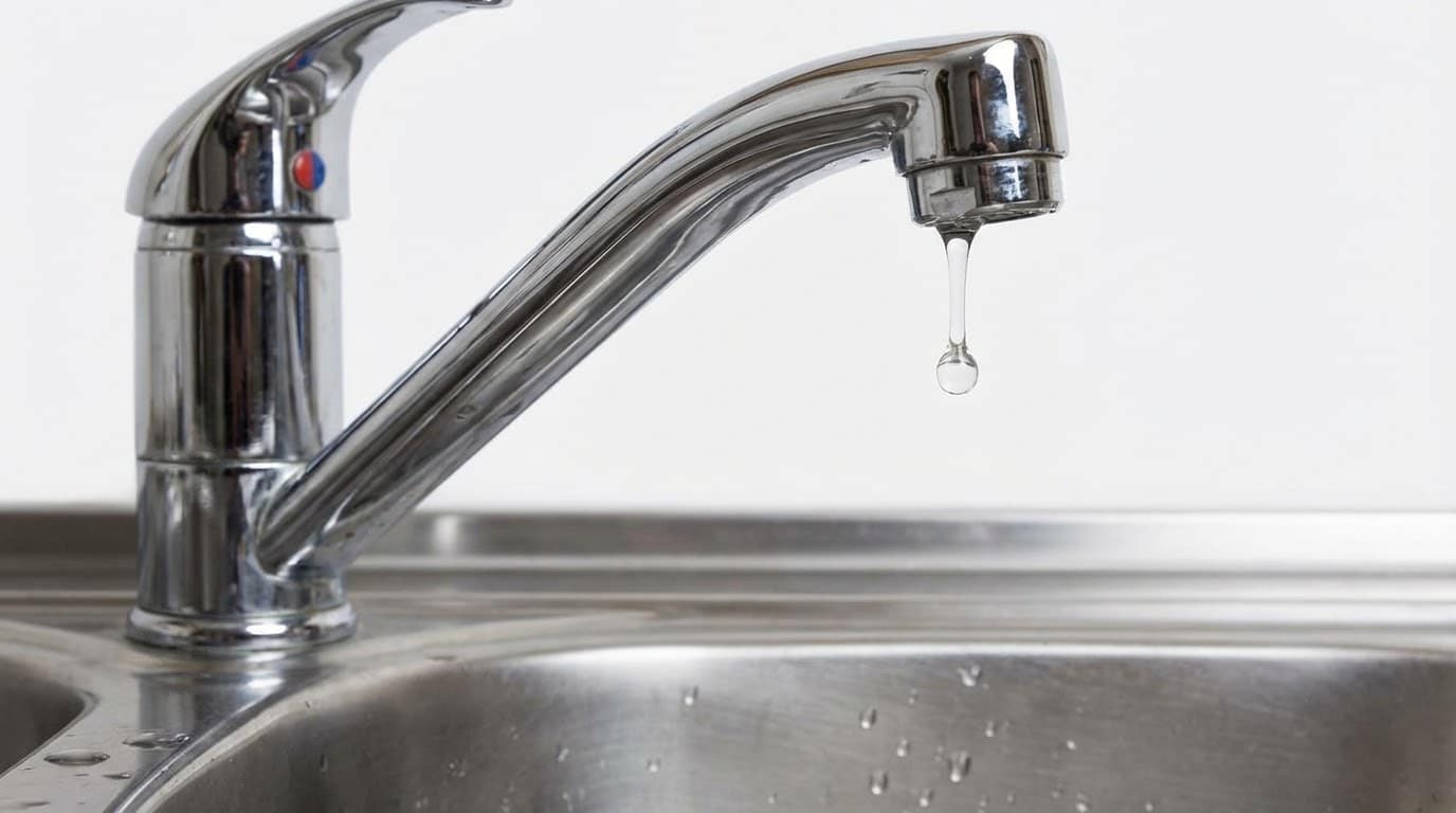 Faucet is Dripping Water